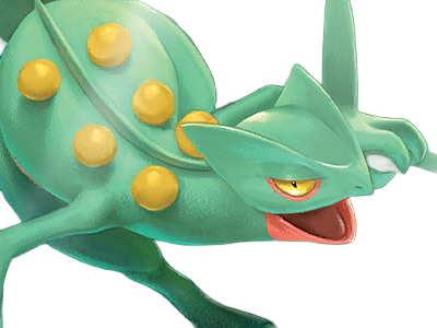 jungko sceptile pokemon 3g hoenn plante moupe nintendo lezard gecko vlt