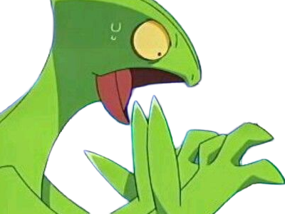 jungko sceptile pokemon 3g hoenn plante moupe nintendo lezard gecko vlt