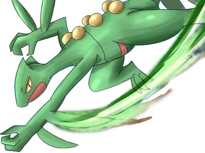jungko sceptile pokemon 3g hoenn plante moupe nintendo lezard gecko vlt