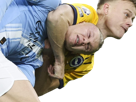 erling-haaland-jan-paul-van-hecke-manchester-city-brighton-clef-cle-de-bras-etranglement-etrangle