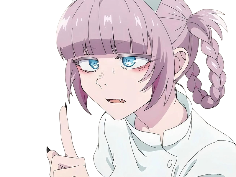 nazuna nanakusa call-of-the-night anime manga vampire immortelle waifu femme cheveux-rose yeux-bleus insolente nonchalante espiegle moupe