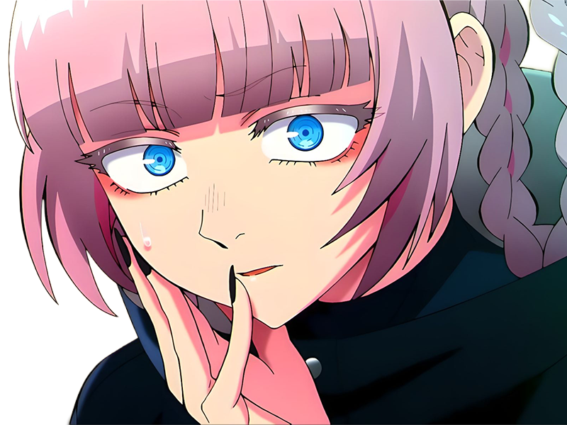 nazuna nanakusa call-of-the-night anime manga vampire immortelle waifu femme cheveux-rose yeux-bleus insolente nonchalante espiegle moupe