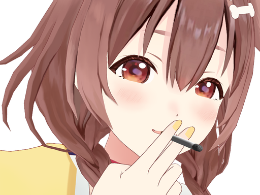 inugami korone kj kikoojap vtubeuse youtubeuse vogue cigarette reup