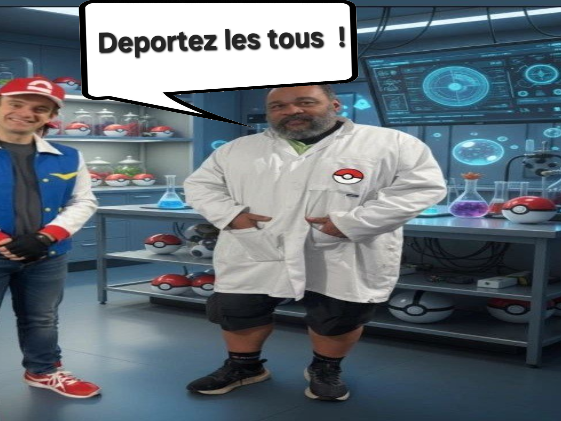 dieudo dieudonne pokemon professeur chen cohen sacha bourg palette starter starters choix shoah laboratoire deportation