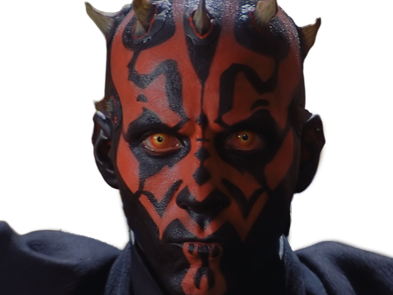 dark maul star-wars sw episode-i ep1 la-menace-fantome the-phantom-menace sith zabrak cornes yeux-jaunes peau-rouge ray park