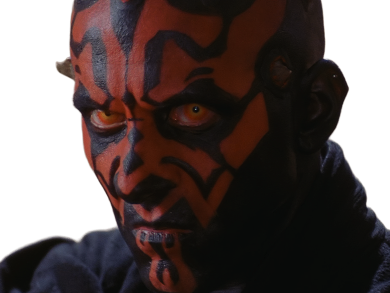 dark maul star-wars sw episode-i ep1 la-menace-fantome the-phantom-menace sith zabrak cornes yeux-jaunes peau-rouge ray park