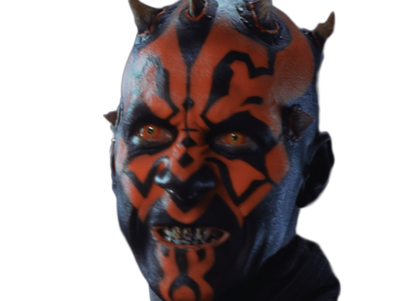 dark maul star-wars sw episode-i ep1 la-menace-fantome the-phantom-menace sith zabrak cornes yeux-jaunes peau-rouge ray park