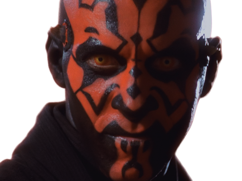 dark maul star-wars sw episode-i ep1 la-menace-fantome the-phantom-menace sith zabrak cornes yeux-jaunes peau-rouge ray park