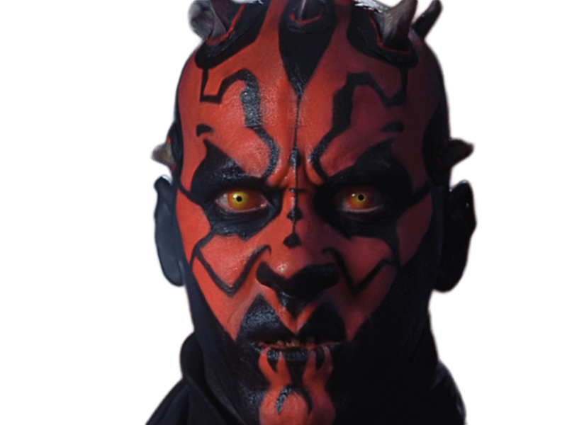 dark maul star-wars sw episode-i ep1 la-menace-fantome the-phantom-menace sith zabrak cornes yeux-jaunes peau-rouge ray park