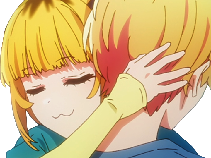 anime kikoojap oshi no ko oshinoko maredioa s3 aquamarine hoshino mem-cho mem cho hug calin