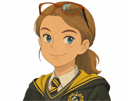 fille-blonde-lunette-sourire-ghibli-harry-potter-poudlard-poufsouffle