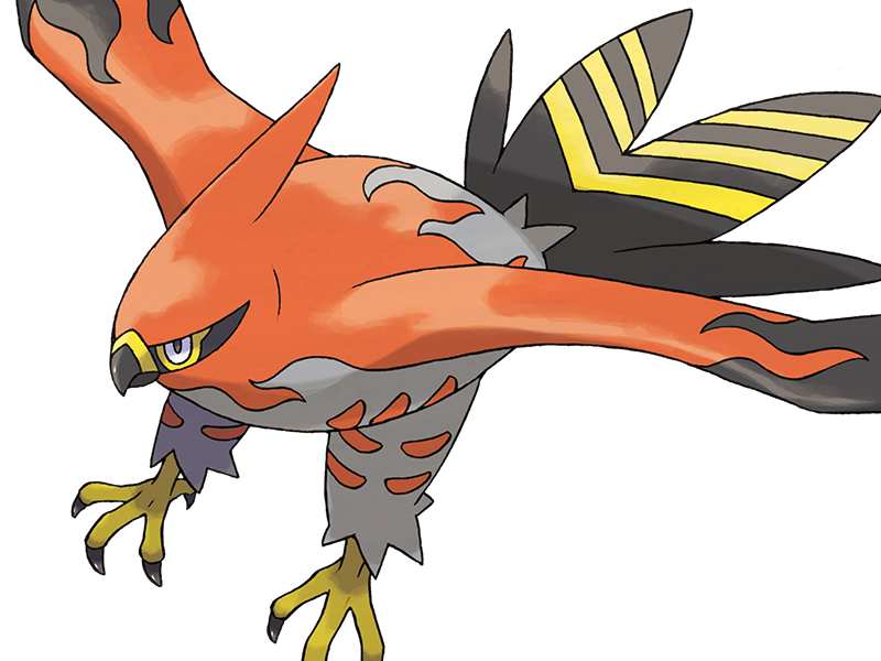 flambusard talonflame fiarrow pokemon pkm jeu anime type vol feu 6g kalos fournaise