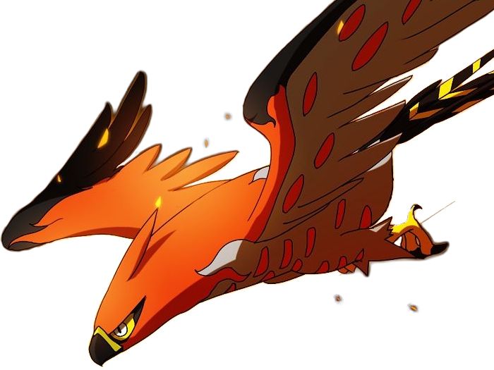 flambusard talonflame fiarrow pokemon pkm jeu anime type vol feu 6g kalos fournaise