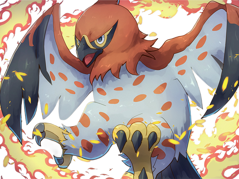 flambusard talonflame fiarrow pokemon pkm jeu anime type vol feu 6g kalos fournaise