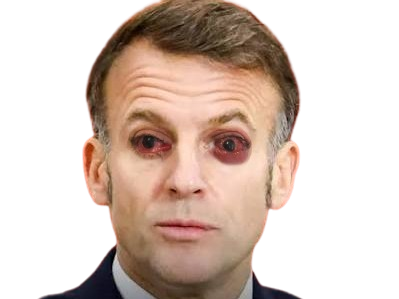 macron emmanuel oeil rouge brigitte chibre president drogue guerre armee golem