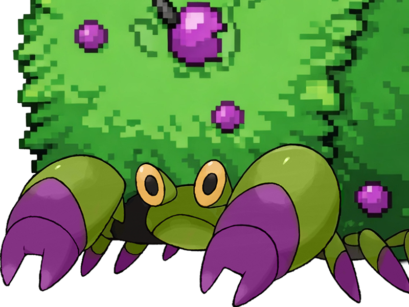 delta crabaraque crustle berry pokemon pkm insurgence fangame fic __vlt__ kalos-du-sud nanard type plante poison