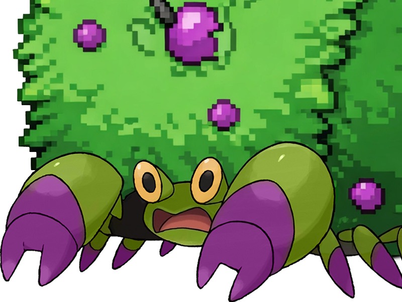 delta crabaraque crustle berry pokemon pkm insurgence fangame fic __vlt__ kalos-du-sud nanard type plante poison