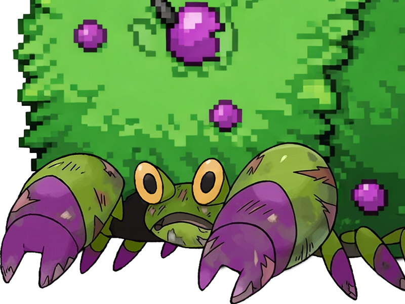 delta crabaraque crustle berry pokemon pkm insurgence fangame fic __vlt__ kalos-du-sud nanard type plante poison