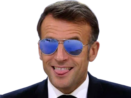 macron president lunettes oeil sourire manu lrem macroniste soleil langue
