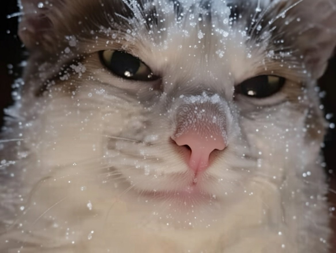 chat gelee froid diable