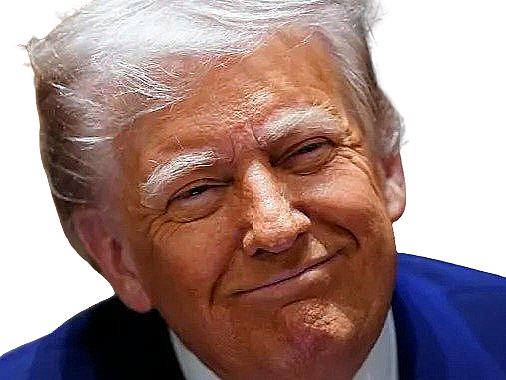 trump donald hihi haha mdr moqueur moquerie lol maga cheh content sourire taquin heureux knifos