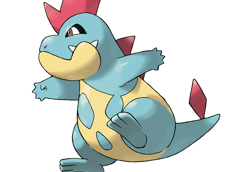 crocrodil croconaw alligates pokemon pkm jeu anime type eau 2g johto starter machoire