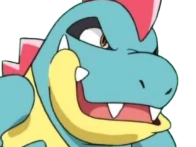 crocrodil croconaw alligates pokemon pkm jeu anime type eau 2g johto starter machoire