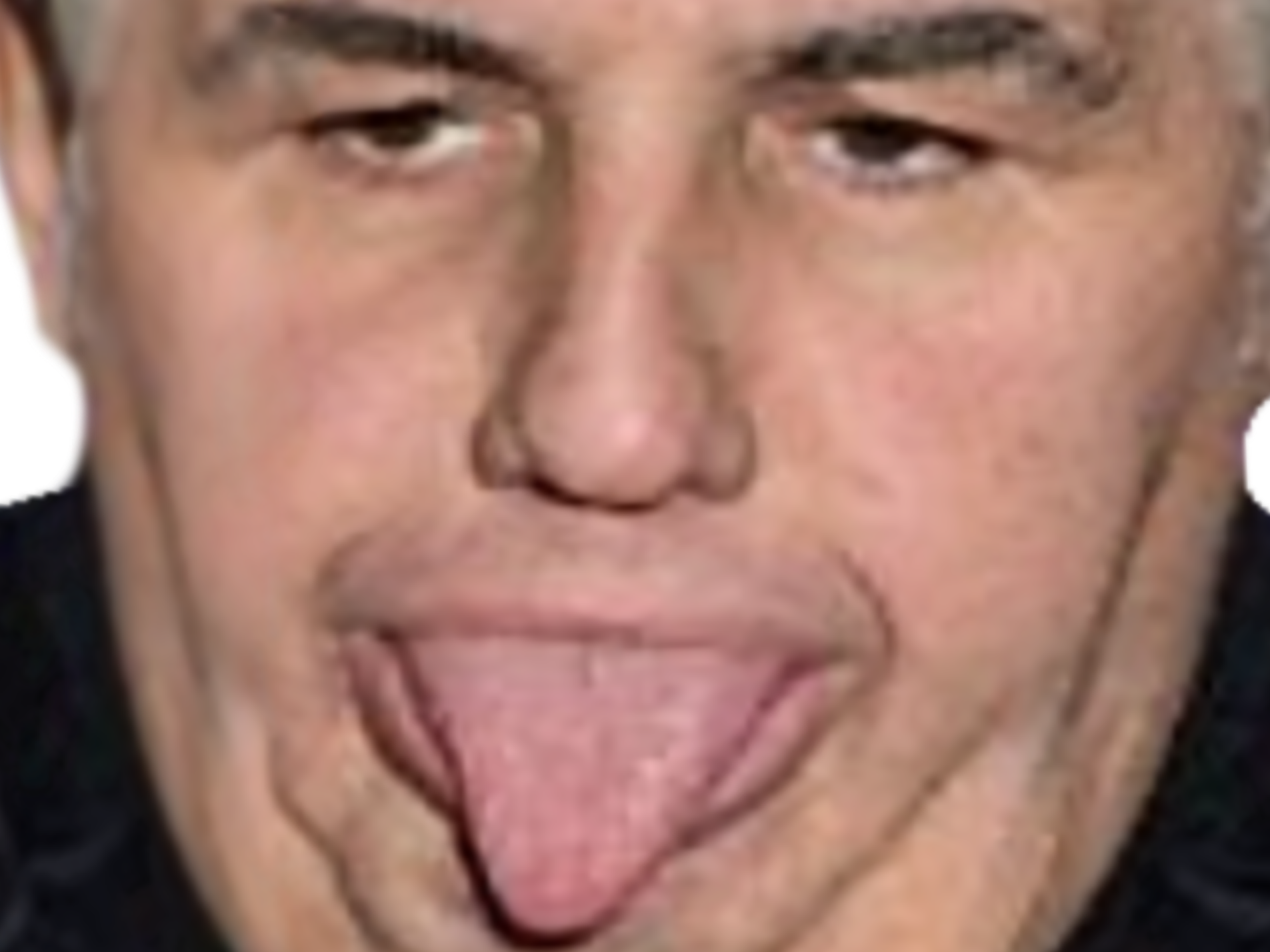 pierre menes langue de boeuf estelle denis gros obese quintuple menton foot football mega zoom