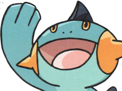 flobio marshtomp numacraw pokemon pkm jeu anime type eau sol 3g hoenn starter poissonboue