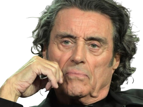 ian mcshane acteur britannique anglais homme brun yeux bleus vieux charisme soixantaine soixantenaire 2020 2020s