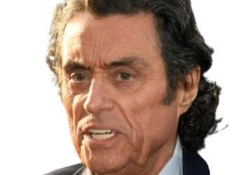 ian mcshane acteur britannique anglais homme brun yeux bleus vieux charisme soixantaine soixantenaire 2020 2020s