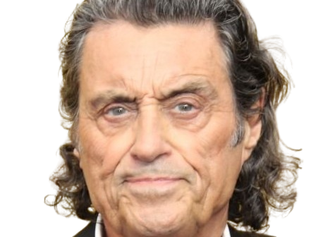 ian mcshane acteur britannique anglais homme brun yeux bleus vieux charisme soixantaine soixantenaire 2020 2020s
