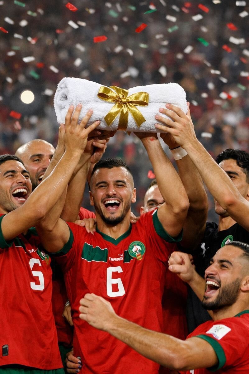 serviette can coupe afrique football arabe senegal voleur tricheur maroc bico bougnoule racaille wesh foot