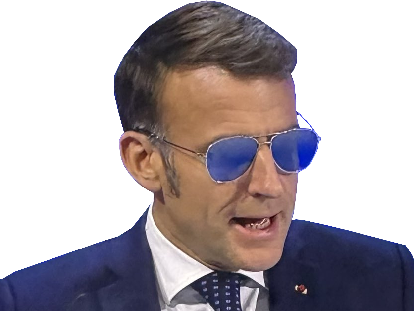 president macron davos lunette discours aviateur top gun emmanuel mafieux mafia