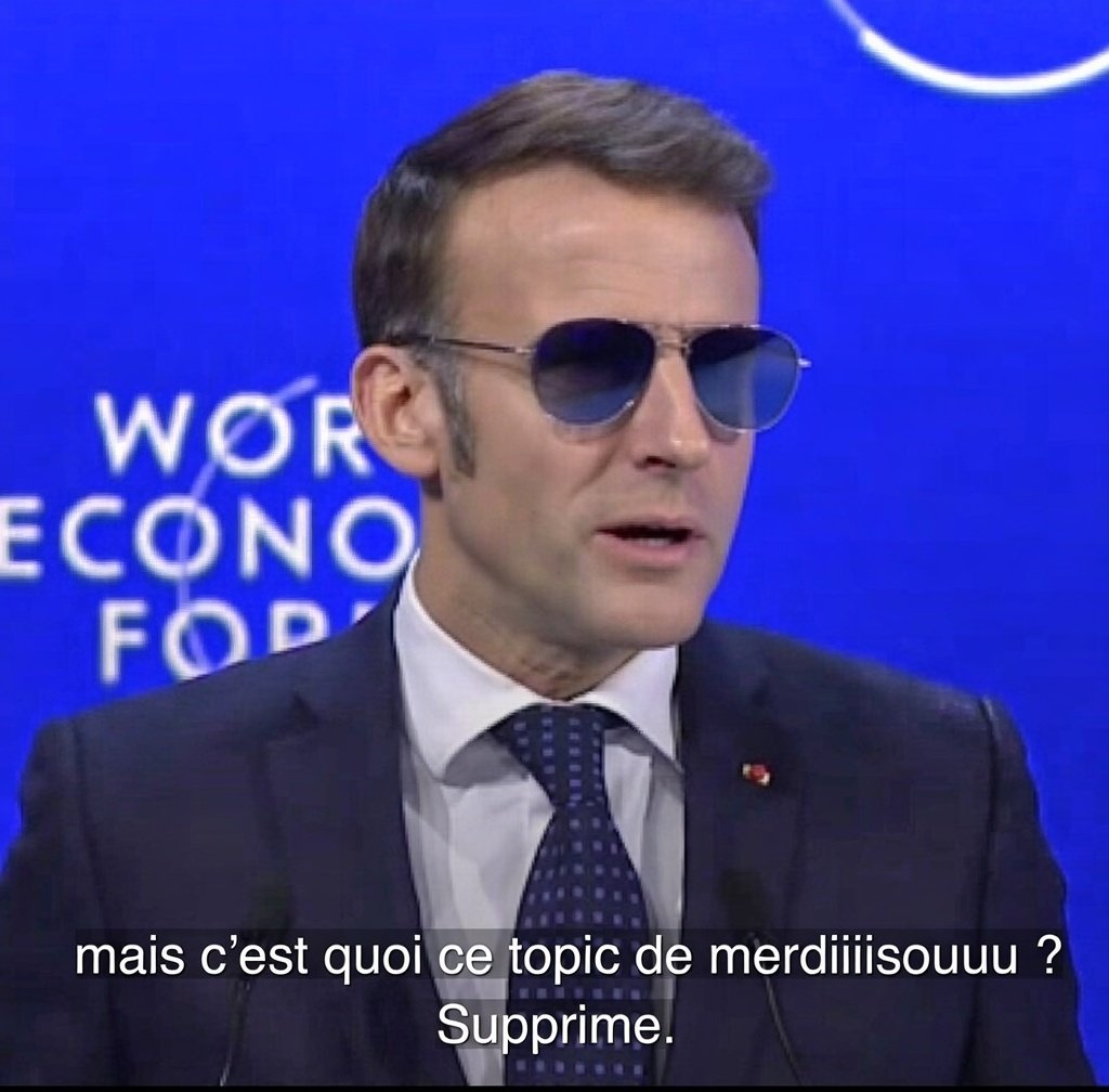 macron topic davos supprime