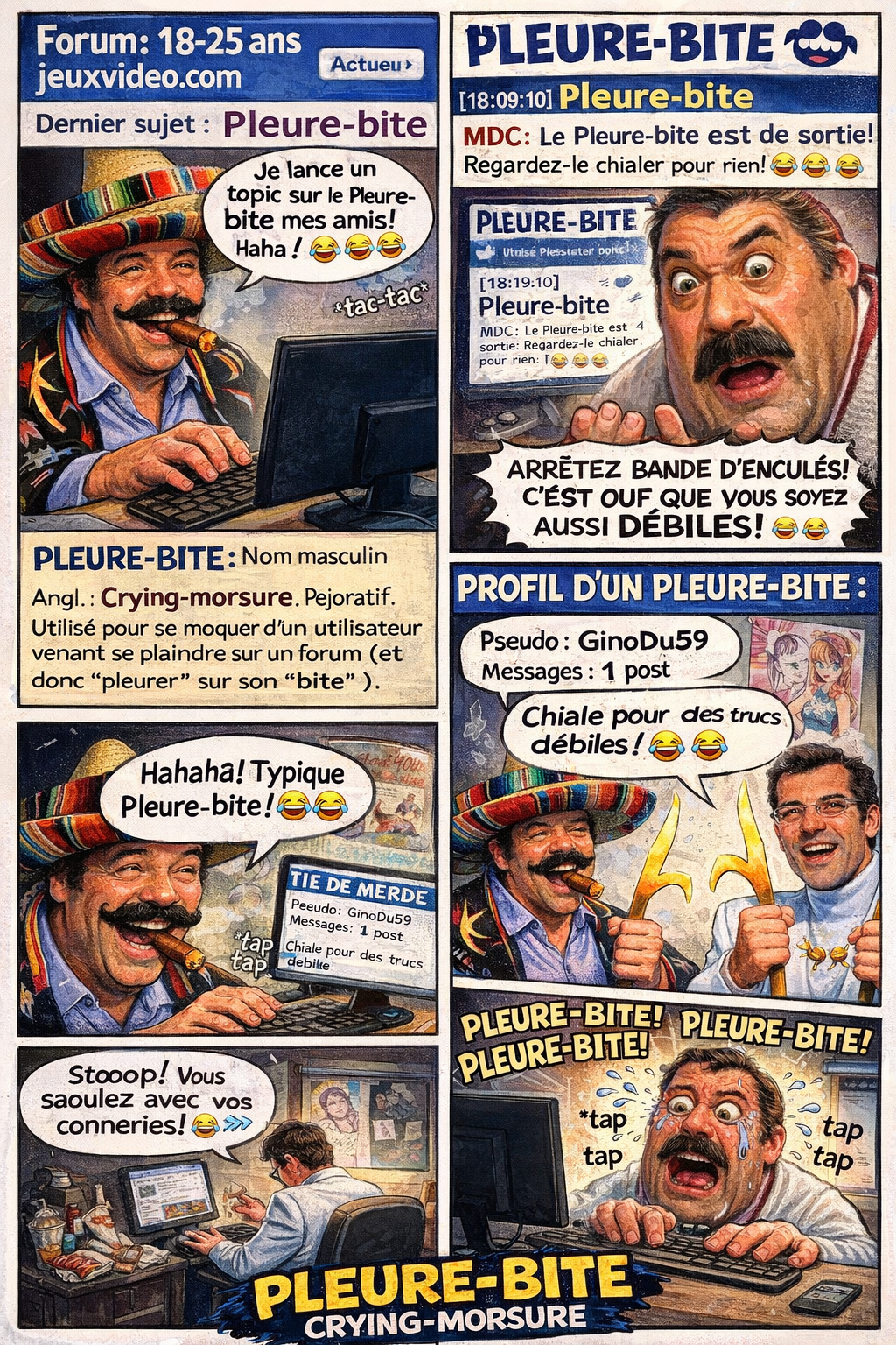 pleure-bite pleure bite rire risitas forum 18-25 jvc khey tison gpt cry dick celestin bierre