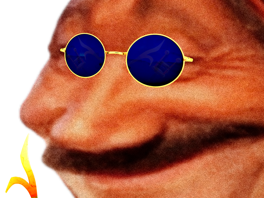 risitas deforme lunettes bleues triangle ahi tison miroir rire cynique moque celestin moquer attarde 2026