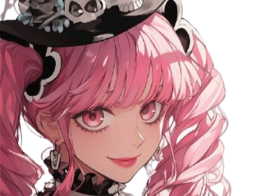perona one piece atropos bloop cheveux roses