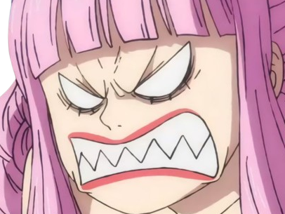 perona one piece atropos bloop cheveux roses