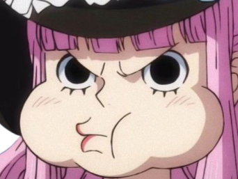 perona one piece atropos bloop cheveux roses