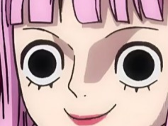 perona one piece atropos bloop cheveux roses