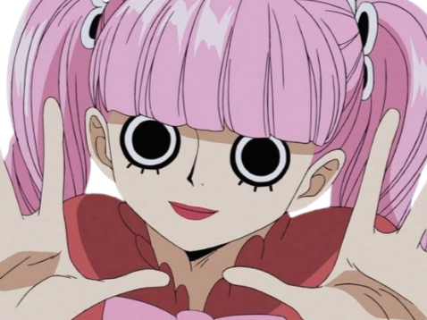 perona one piece atropos bloop cheveux roses