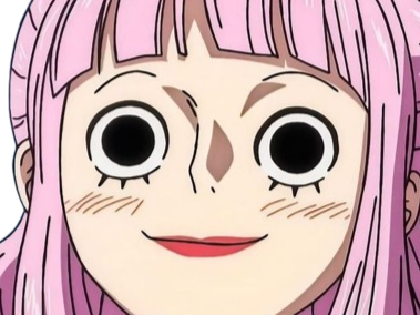 perona one piece atropos bloop cheveux roses