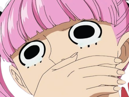 perona one piece atropos bloop cheveux roses