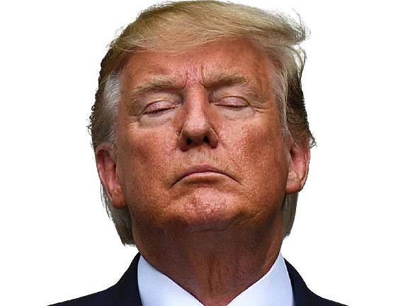 trump donald plaisir comble extase content satisfait epanoui heureux calme apaise serein paisible tranquille knifos