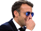 macron-president-lrem-lunettes-soleil-manu-rire-fou-sourire-main
