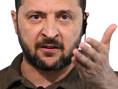 zelensky main volodymyr president ukrainien conflit guerre regardez fache montre ukraine kiev otan donbass knifos