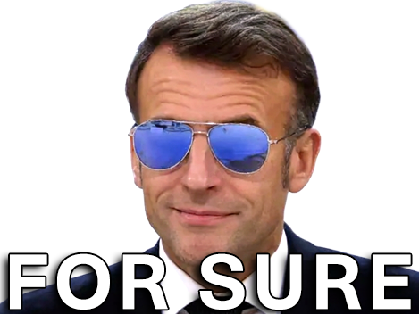 macron lunettes soleil president lrem for sure