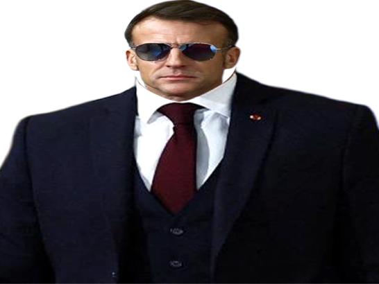 macron lunettes soleil president lrem europe guerre for sure rire sourire zoom wide