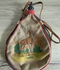 besace vin gourde cucurbitacee alcool boisson ivrogne chamois peau cuir